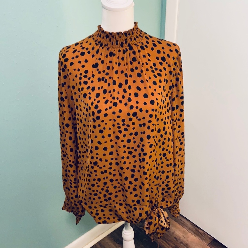 Leopard print blouse